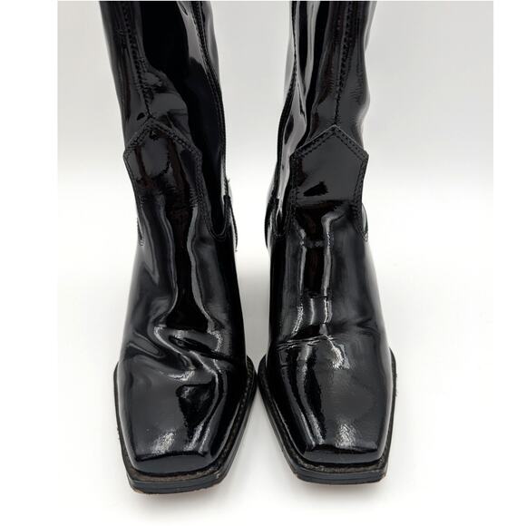 Vince Camuto Sangeti Stacked Heel Knee High Boots Women's Black Size 5M EU35 - Picture 2 of 13